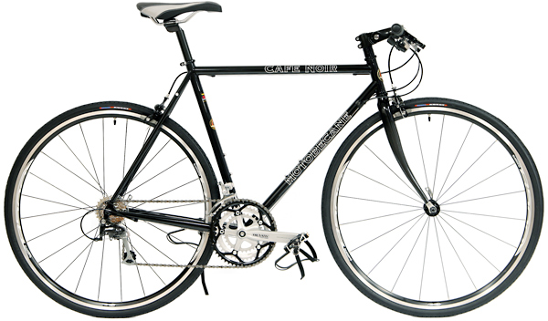 Bikes Motobecane Cafe Noir Flat Bar Road Bike Shimano 105 Equipped Image