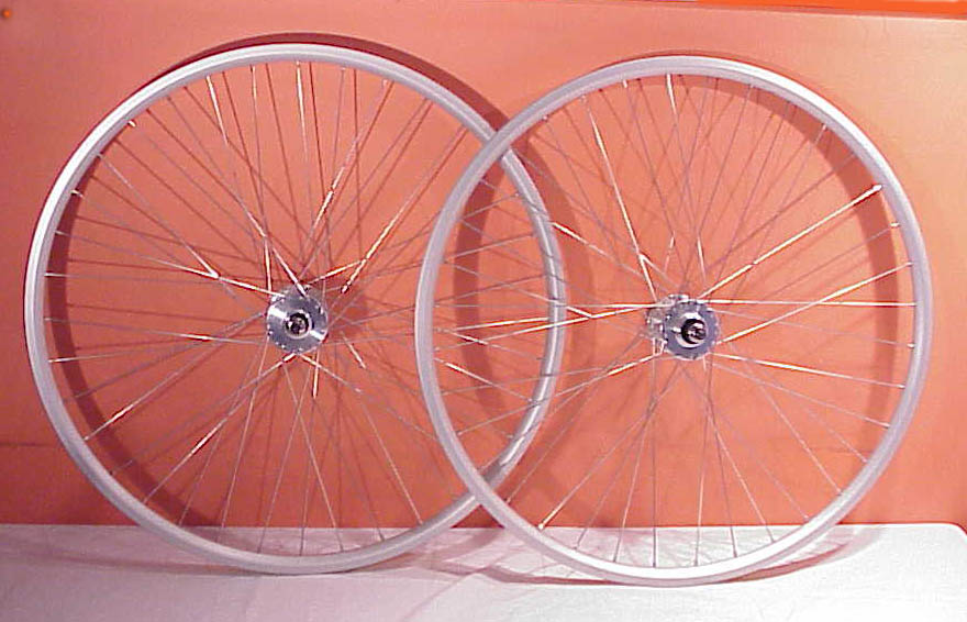 Parts Silver Track Bike Wheelset Image