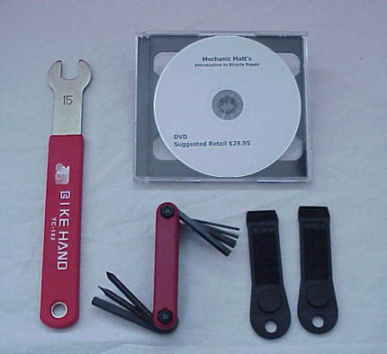 Accessories NEW Bike Bicycle Building Starter Tool Kit & DVD / CD Image
