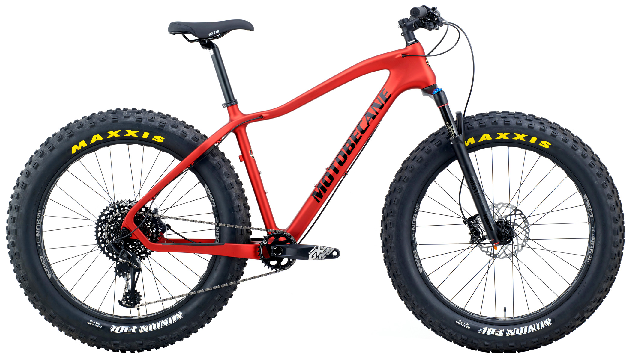  Motobecane Night Train Bullet CF SRAM GX EAGLE 1X12, Front Suspension Carbon Fat Bike Image